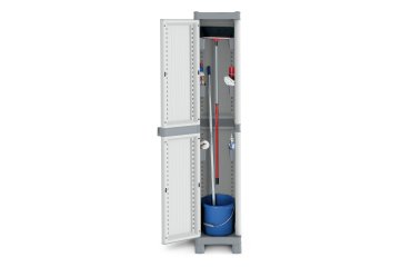 Armadio Domino Wave - Base 2350 UW - 1 anta - 35 x 43,8 x 181,8 cm - PPL - grigio - Terry