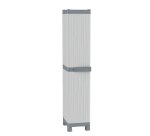Armadio Domino Wave - Base 2350 UW - 1 anta - 35 x 43,8 x 181,8 cm - PPL - grigio - Terry