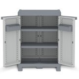 Armadietto Domino Wave - Base 700UW - 2 ante - 70 x 43,8 x 97,6 cm - PPL - grigio - Terry