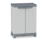 Armadietto Domino Wave - Base 700UW - 2 ante - 70 x 43,8 x 97,6 cm - PPL - grigio - Terry