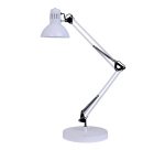 Lampada da tavolo Architect - a fluorescenza - 42 x 39 cm - base diametro 20 cm - 11 W - bianco - Alba