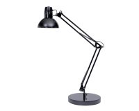 Lampada da tavolo Architect - a fluorescenza - 42 x 39 cm - base diametro 20 cm - 11W - nero - Alba