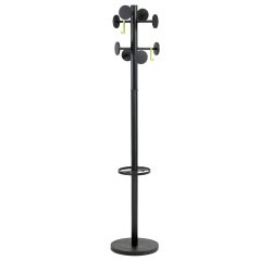 Appendiabiti Stand3 - 8 posti - 175 x 37 cm - nero - Alba