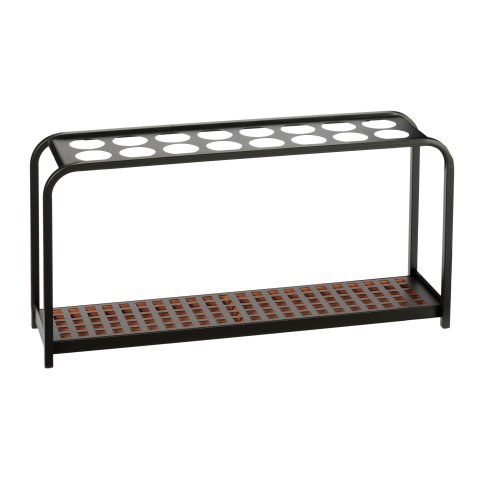 Portaombrelli Multi - 16 posti - 100,2 x 26 x 52,5 cm - nero/acciaio - Medial