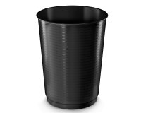 Cestino gettacarte - altezza 49,5 cm - diametro 38 cm - 40 L - nero - CEP