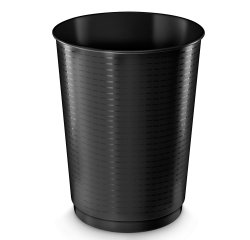 Cestino gettacarte - altezza 49,5 cm - diametro 38 cm - 40 L - nero - CEP