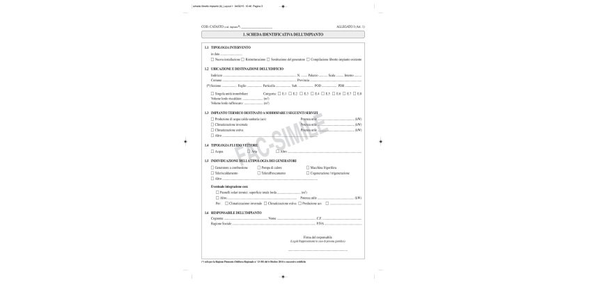 Libretto impianto climatizzazione - 297 x 210mm - 48 fogli - Edipro