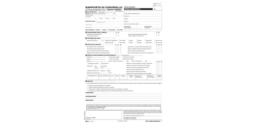 Rapporti di controllo efficienza energetica T1 - 3 copie snap - 31 x 21cm - 25 fogli - Edipro
