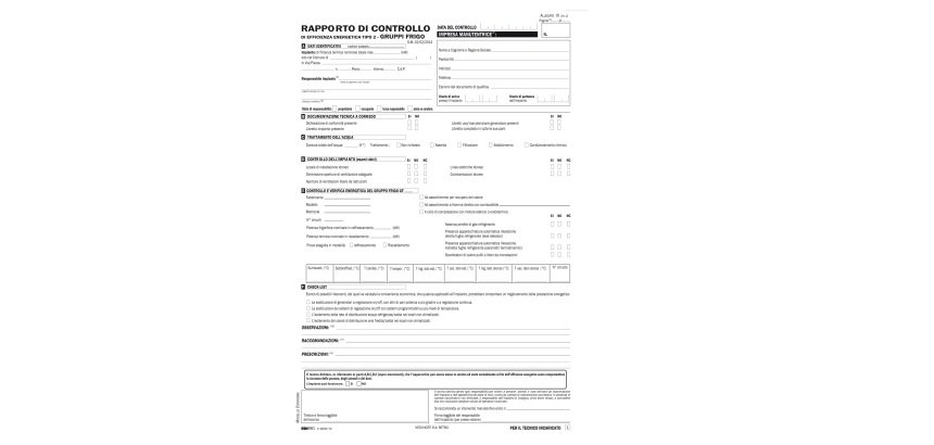 Rapporti controllo efficienza energetica T2 - 3 copie snap - 31 x 21cm - 25 fogli - Edipro