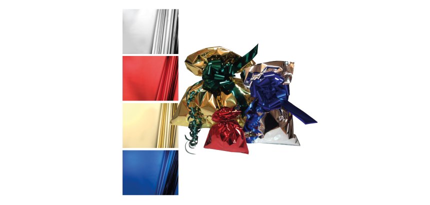 Busta regalo - senza patella adesiva - 40 x 60 cm - 30 micron - PPL - metal lucido - oro - PNP - conf. 25 pezzi