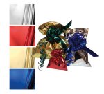 Busta regalo - senza patella adesiva - 40 x 60 cm - 30 micron - PPL - metal lucido - rosso - PNP - conf. 25 pezzi