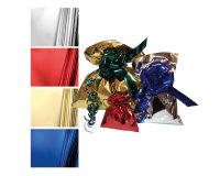 Busta regalo - senza patella adesiva - 40 x 60 cm - 30 micron - PPL - metal lucido - rosso - PNP - conf. 25 pezzi