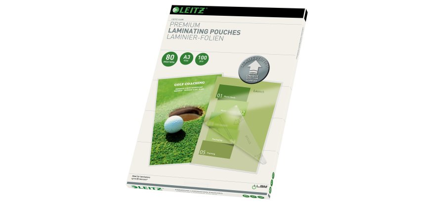 Pouches ILam - A3 - 303x426 mm - 2x80 micron - Leitz - conf. 100 pezzi