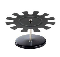 Portatimbri circolare - 12 posti - nero - metallo - Koala