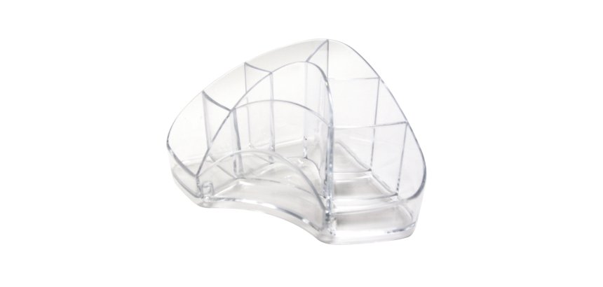 Portapenne Multipot Classic - 14 x 20 x 9 cm - trasparente - Arda