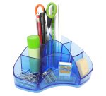 Portapenne Multipot Classic - 14 x 20 x 9 cm - azzurro trasparente - Arda