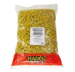 Elastici - diametro 5 cm - 1 kg - gomma - giallo - Markin