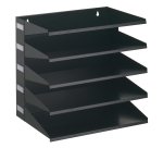 Portadocumenti Sorter Rack - 33 x 36 x 25 cm - 5 scomparti - nero - Durable