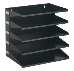 Portadocumenti Sorter Rack - 33 x 36 x 25 cm - 5 scomparti - nero - Durable