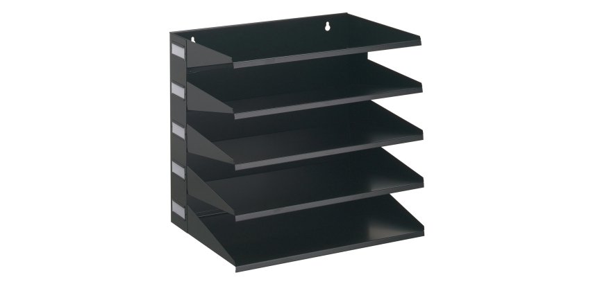 Portadocumenti Sorter Rack - 33 x 36 x 25 cm - 5 scomparti - nero - Durable