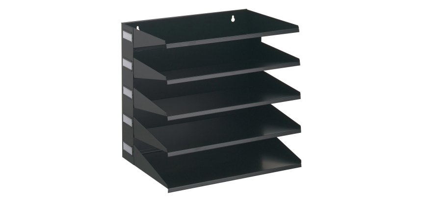 Portadocumenti Sorter Rack - 33 x 36 x 25 cm - 5 scomparti - nero - Durable