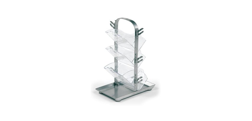Portatimbri Fishbone - 6+6 posti - silver - Turikan