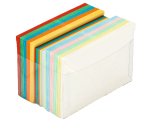 Scatola 100 cartoncini (200gr) + 100 buste (90gr) - arcobaleno - formato 9 - Favini