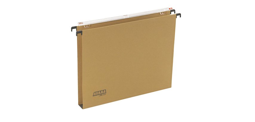 Cartella sospesa Avana - cassetto - interasse 33 cm - fondo U - 31,3 x 24,5 cm - avana - Bertesi