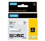 DYMO Rhino Industrial Vinyl Labels | 9 mm x 5.5 m | Black Print on White | Self-Adhesive | for Rhino & LabelManager Label Makers