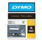 Nastro Rhino 18488 - 12 mm x 3,5 mt - nylon flessibile - nero/bianco - Dymo