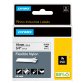 Nastro Rhino 18489 - 19 mm x 3,5 mt - nylon flessibile - nero/bianco - Dymo