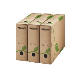 Scatola archivio EcoBox - dorso 8 cm - 32,7x23,3 cm - Esselte