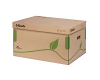 Scatola container EcoBox -  34,5x43,9x24,2cm - apertura superiore - avana - Esselte