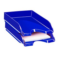 Vaschetta portacorrispondenza CepPro Gloss - 34,8 x 25,7 x 6,6 cm - blu oceano - Cep
