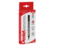 Marcatore permanente N860 - punta scalpello - astuccio 4 colori assortiti - linea Amiko - Pentel