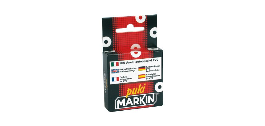 Salvabuchi adesivi - trasparente - Markin - conf. 500 pezzi