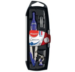Compasso Origin - in acciaio - diametro max cerchio 420mm - 3 pezzi - Maped