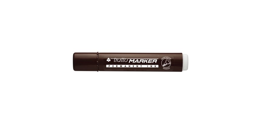 Tratto Marker permanent marker Bullet tip Brown 12 pc(s)