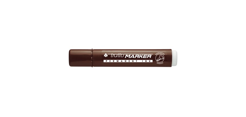 Tratto Marker permanent marker Chisel tip Brown 12 pc(s)