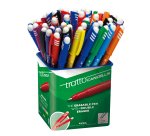 Barattolo Penna a sfera cancellabile Cancellik - punta 1,0mm - colori assortiti  - Tratto - conf. 50 pezzi
