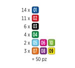 Barattolo Penna a sfera cancellabile Cancellik - punta 1,0mm - colori assortiti  - Tratto - conf. 50 pezzi