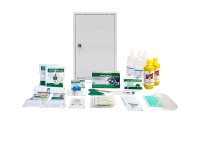 Armadietto di pronto soccorso 102/M - 46x30x14 cm - metallo - oltre 3 persone - bianco - PVS