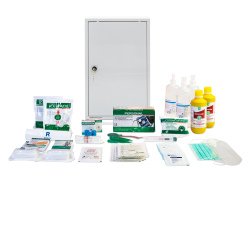 Armadietto di pronto soccorso 102/M - 46x30x14 cm - metallo - oltre 3 persone - bianco - PVS