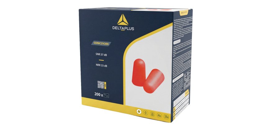 Inserti auricolari Deltaplus, 37 dB, 200 paia