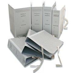 Faldone - legacci rivettati - 35x25 cm - dorso 5 cm - grigio - Euro-cart