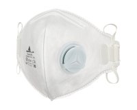 Mascherina filtrante FFP1 - con valvola - pieghevole verticalmente - monouso - Deltaplus - conf. 10 pezzi (imbustati singolarmente)