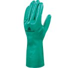 Guanti da lavoro industriale Deltaplus Nitrex 801 in nitrile floccato cotone