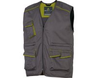 Gilet da lavoro PanostyleR M6GIL - sargia/poliestere/cotone - taglia L - grigio/verde - Deltaplus