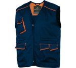Gilet da lavoro Deltaplus Panostyle M6GIL, blu/arancio
