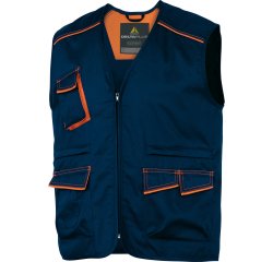 Gilet da lavoro Deltaplus Panostyle M6GIL, blu/arancio